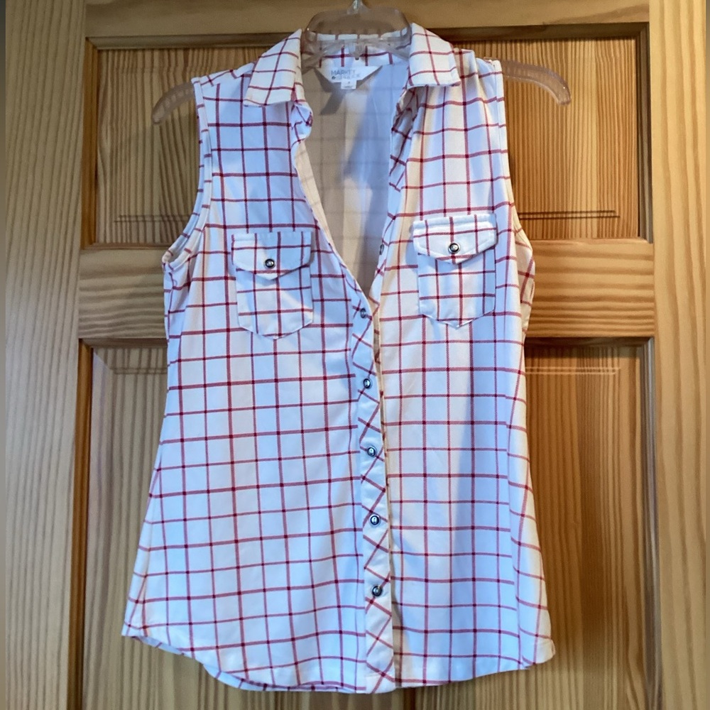 Market & Spruce Sloan collared button down knit top small